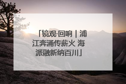 镜观·回响｜浦江奔涌传薪火 海派融新纳百川