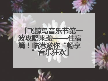 飞鲸岛音乐节第一波攻略来袭——住宿篇！临港邀你“畅享”音乐狂欢