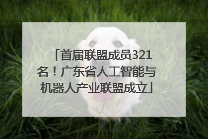 首届联盟成员321名！广东省人工智能与机器人产业联盟成立