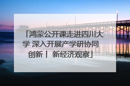 鸿蒙公开课走进四川大学 深入开展产学研协同创新丨 新经济观察