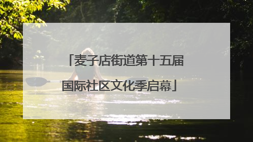 麦子店街道第十五届国际社区文化季启幕
