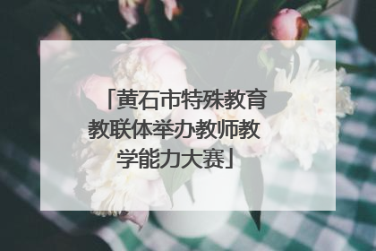 黄石市特殊教育教联体举办教师教学能力大赛