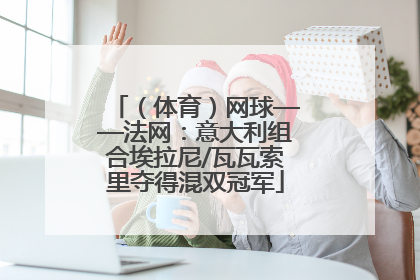 （体育）网球——法网：意大利组合埃拉尼/瓦瓦索里夺得混双冠军