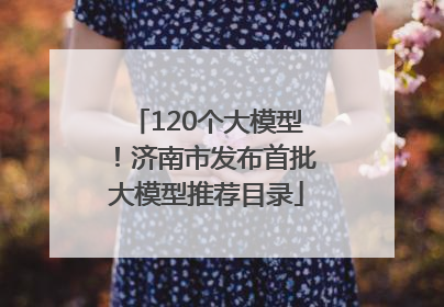 120个大模型！济南市发布首批大模型推荐目录