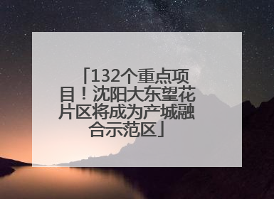 132个重点项目！沈阳大东望花片区将成为产城融合示范区