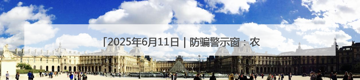 2025年6月11日｜防骗警示窗：农业旅游合作社以高息设局，集资380万