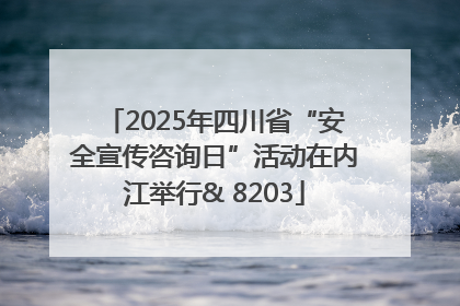 2025年四川省“安全宣传咨询日”活动在内江举行& 8203