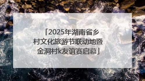 2025年湖南省乡村文化旅游节联动地暨金洞村k友谊赛启幕