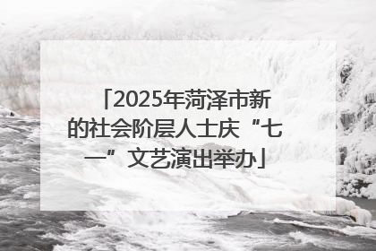 2025年菏泽市新的社会阶层人士庆“七一”文艺演出举办