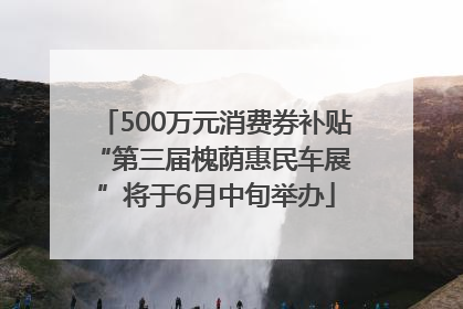 500万元消费券补贴 “第三届槐荫惠民车展”将于6月中旬举办