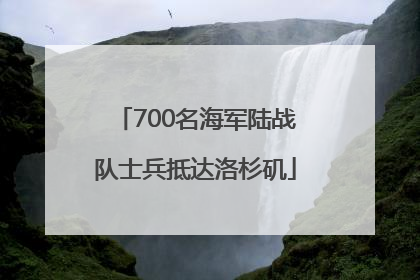 700名海军陆战队士兵抵达洛杉矶