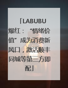 LABUBU爆红：“情绪价值”成为消费新风口，激活顺丰同城等第三方即配
